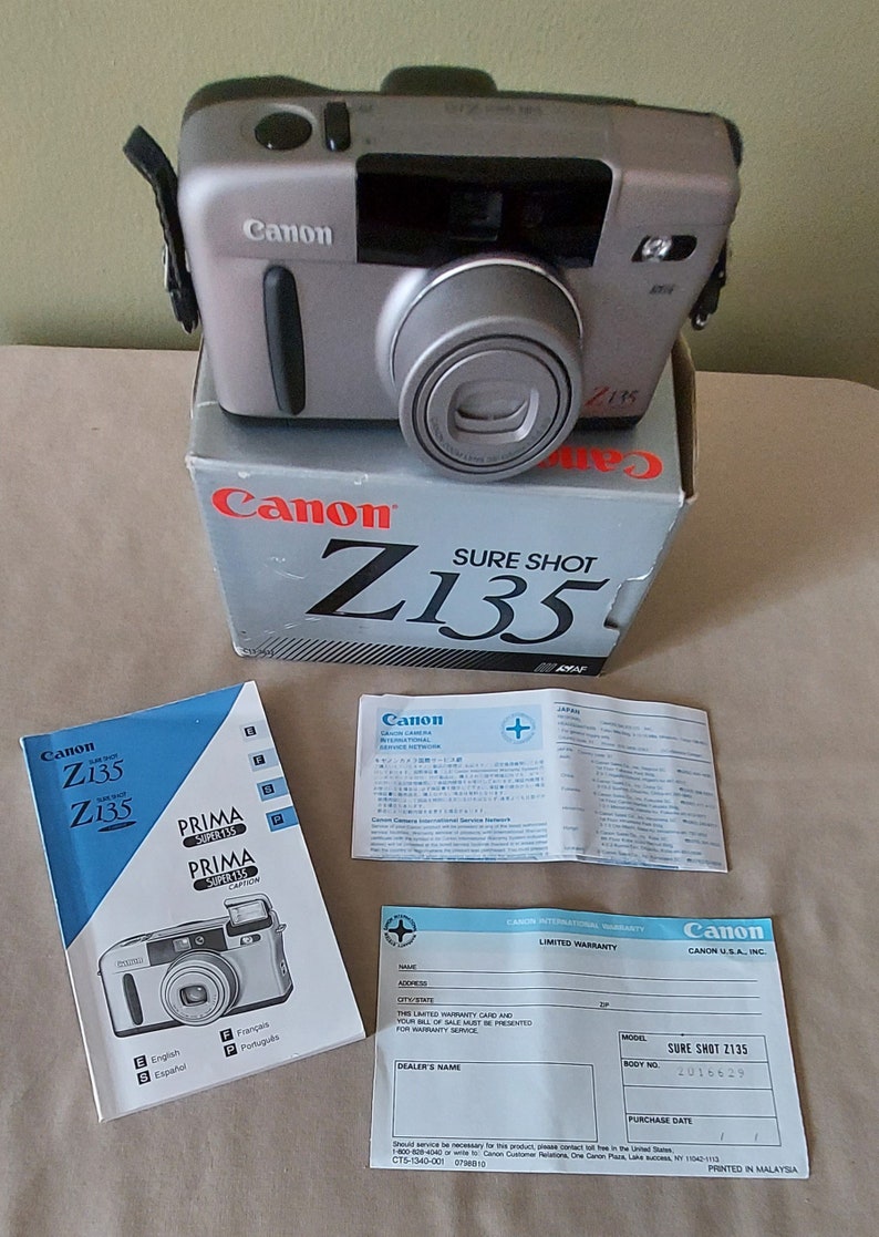 Canon Sureshot Z135 Camera Etsy