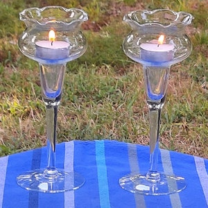 Crystal Candlestick Holders