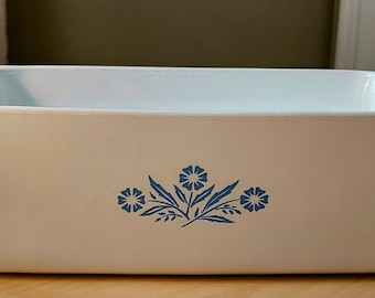 Vintage Corning Ware Blue Cornflower Loaf Pan