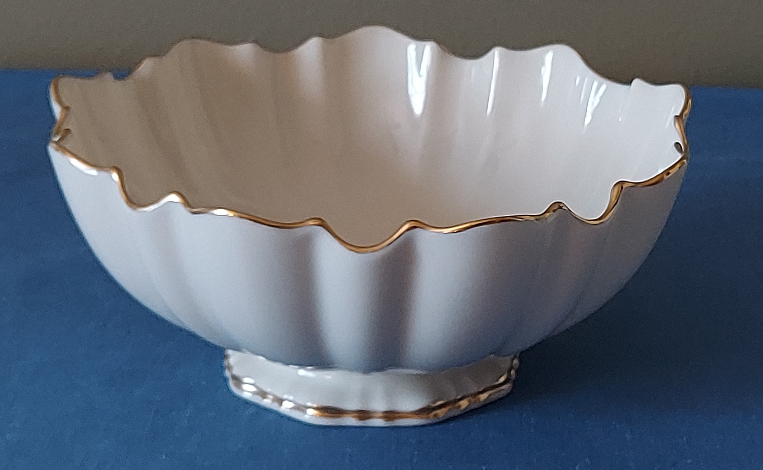 Lenox Scalloped Bowl With 24k Gold Rim - Etsy