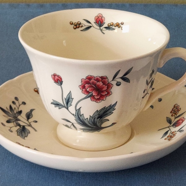 Vintage Wedgewood Footed Cup & Saucer Set