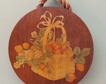 Vintage Handmade Wood Trivet