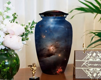 Mid Century - galaxy cremation urns for  for Human Ashes Adult for Funeral, Burial