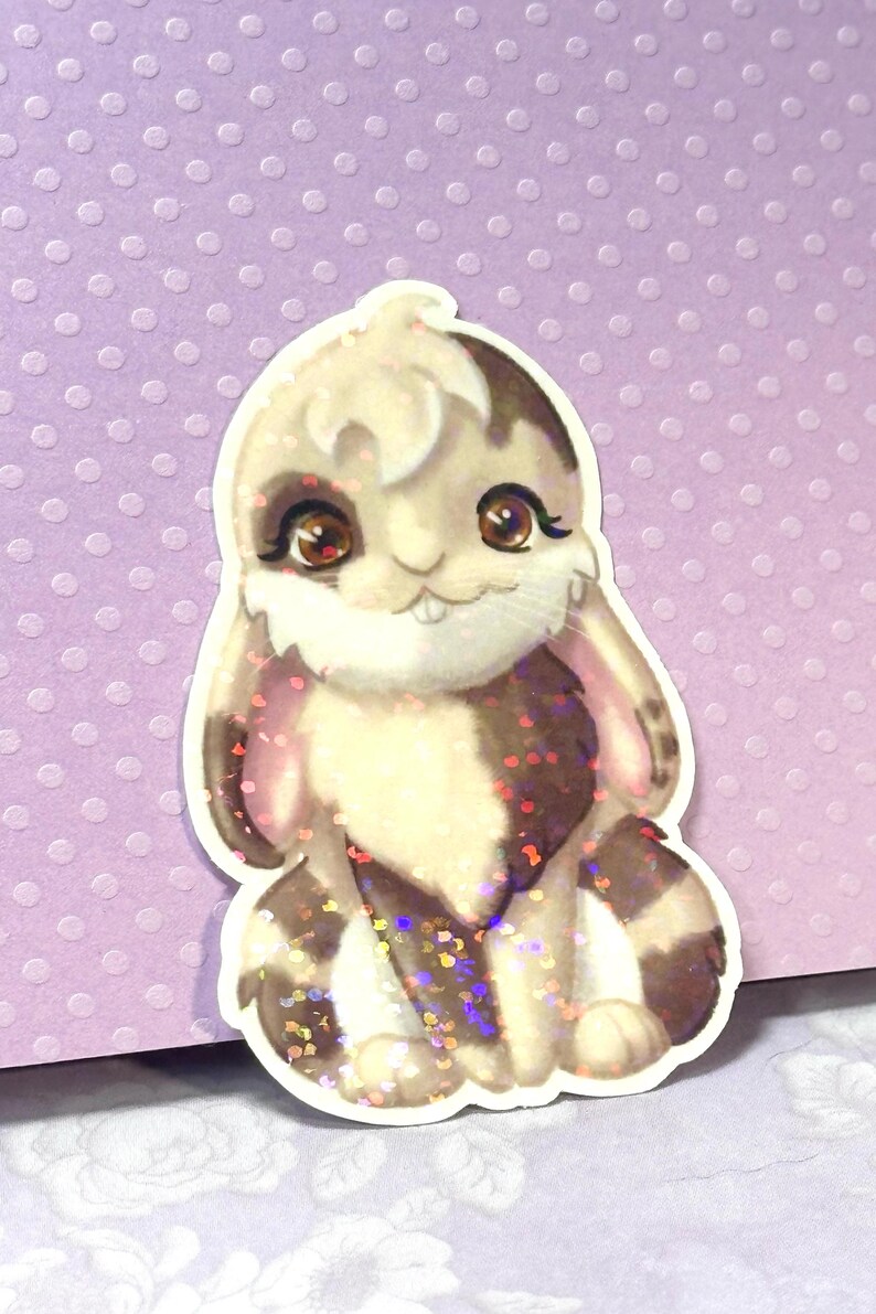 Harlequin Rabbit Patterns Harlequin Lop Bunny Sticker – Vinyl Decal - Etsy