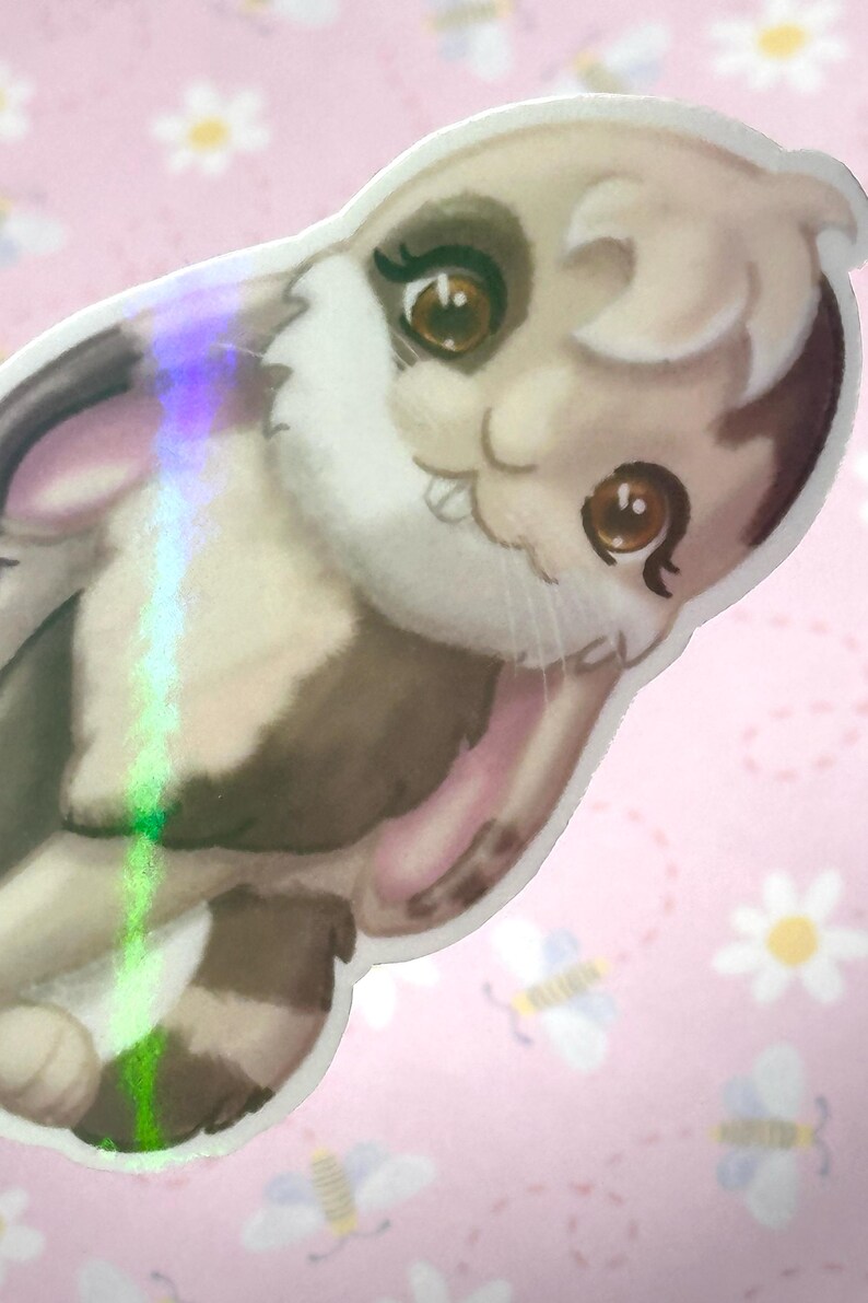 Harlequin Rabbit Patterns Harlequin Lop Bunny Sticker – Vinyl Decal - Etsy