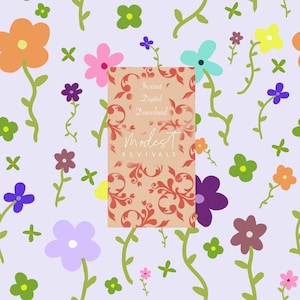 Cute Flowers Seamless Pattern,  Purple floral Seamless File, hand drawn unique floral Seamless, Pattern for Custom Fabric, Digital Paper