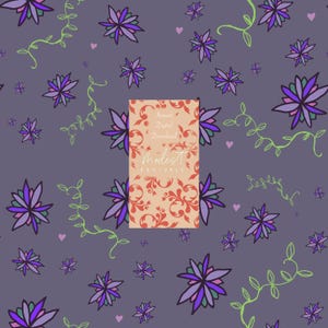 Floral Seamless Pattern,  Purple floral Seamless File, hand drawn unique floral Seamless, Pattern for Custom Fabric, Digital Paper