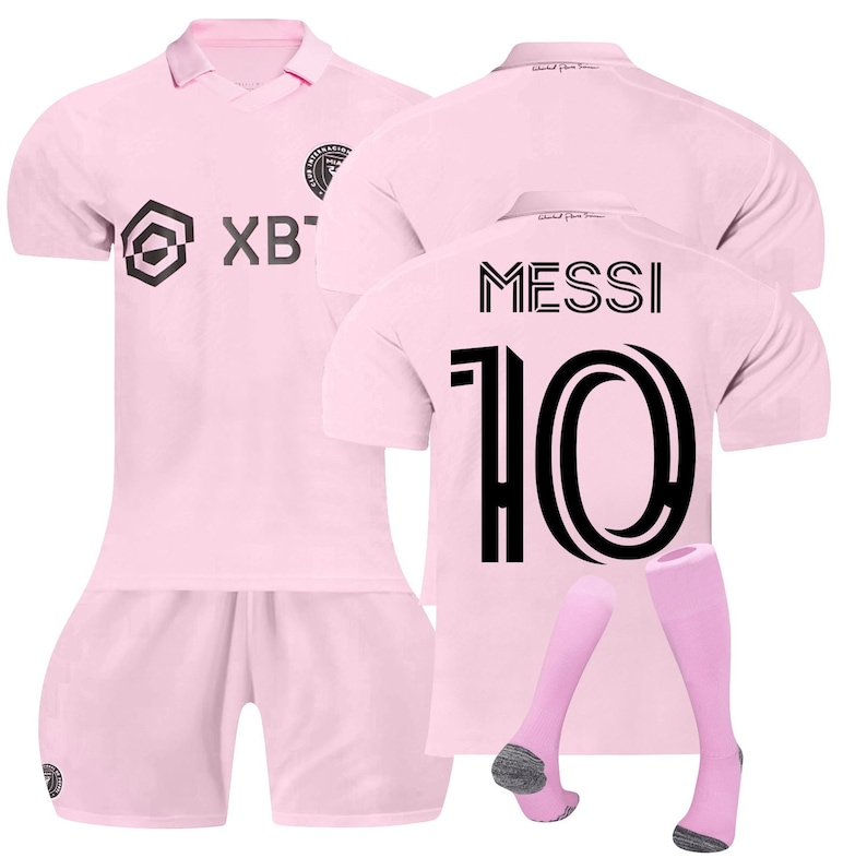 Inter Miami Messi Football Kit Kids Soccer Pink Lionel - Etsy