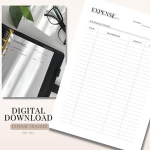 Expense Tracker | Spending Tracker | Bill Tracker | Monthly Bill Tracker | Expense Tracker Printable | Printable PDF