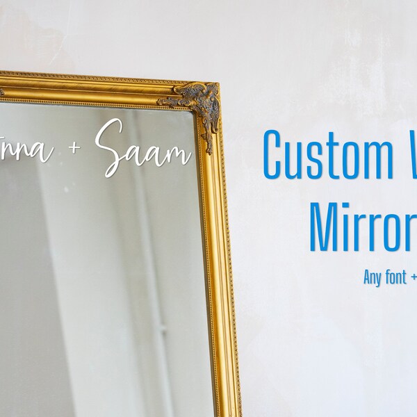 Mirror Decal Etsy