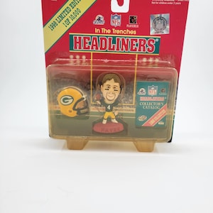 Vintage Brett Favre Green Bay Packers Headliners Figure 1988 Collection