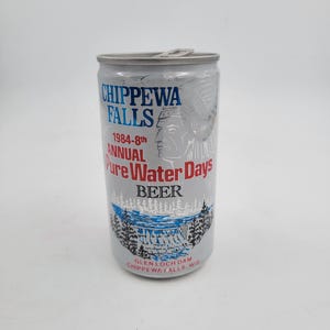 Vintage Beer Can | Chippewa Falls 8th Annual Pure Water Days Can *Empty*