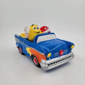 Blue M&M Ceramic Car Decoration |