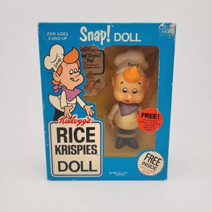 Kelloggs RARE 1984 Snap! Doll | Still In Original Packaging