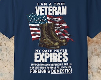 Ich bin ein echter veteran Mein Eid läuft nie ab T-Shirt | Anti-Trumpf uralter Hase