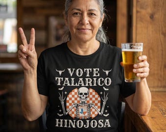 Vote Talarico Hinojosa T-shirt | Skeleton, Texas Democrat Voter