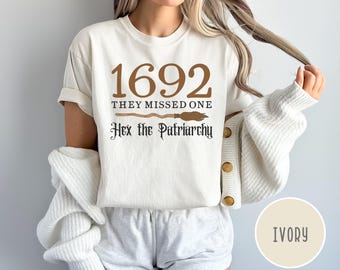 Camiseta feminista divertida, ¡Maldice al patriarcado!, Ropa feminista, Camiseta de bruja, Camiseta unisex, Indumentaria feminista