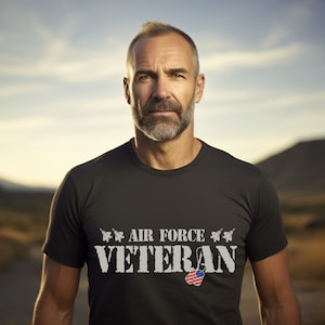 Air Force Veteran Tee Shirt | US Air Force Veteran T-Shirt | Veteran Shirt Gift | Air Force Graduation | Military Gift For Proud Female Vet