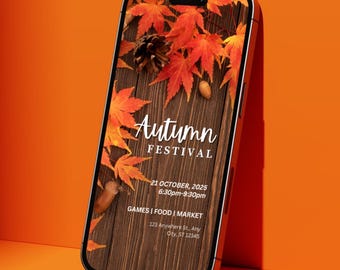 Autumn Festival Invitation Flyer Template