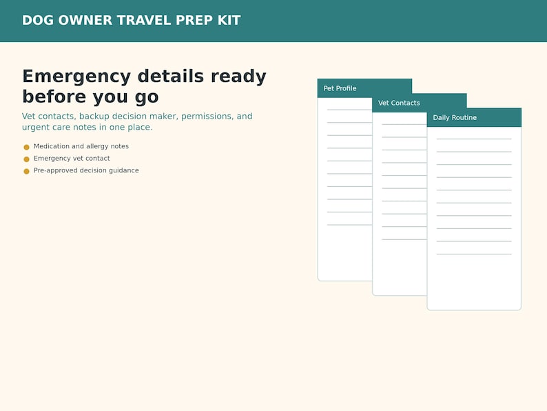 Dog Owner Travel Prep Kit Pet Care Instructions For Vacation Dog dog-owner-travel-prep-kit-pet-care-instructions-for-vacation-dog