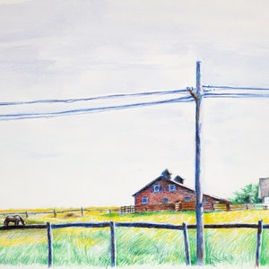Condado de Lancaster - Impressão giclée