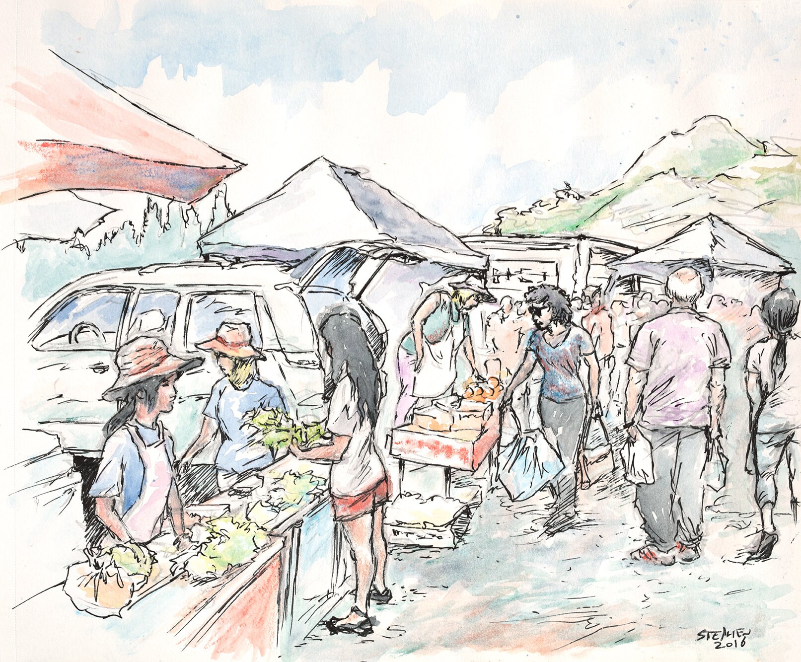 29,465 Street Market Sketch Images, Stock Photos & Vectors | Shutterstock