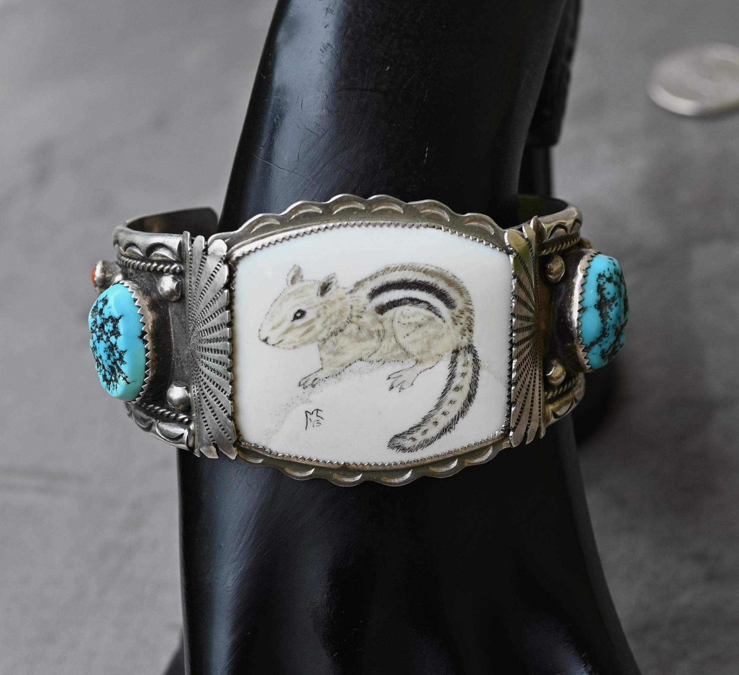 Poppy Foster Yazzie Navajo Womens Belt Navajo Turquoise Sterling Silver Linked Concho Belt —*Native  main image 4