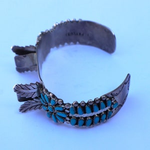 Radiant Vintage Native American Zuni 3 Sleeping Beauty Turquoise Sterling Silver Bracelet Radiant Vintage Native American Zuni 3 Sleeping Beauty Turquoise Sterling Silver Bracelet
