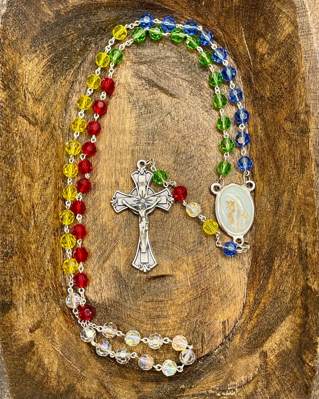 Handmade Catholic St Mother Teresa of Calcutta Multi-color Preciosa ...