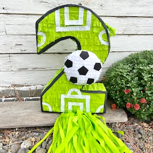 Soccer Number Piñata Soccer Theme ( Number available 1-9)