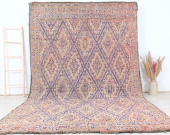 モロッコ絨毯 - ヴィンテージ モロッコ絨毯 7x11インチ 手織り