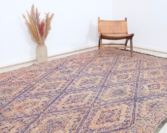 モロッコ絨毯 - ヴィンテージ モロッコ絨毯 7x11インチ 手織り