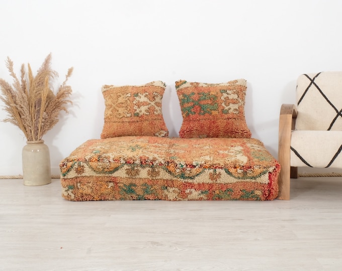 Large Moroccan Kilim Pouf, Moroccan Floor Cushion, Vintage Moroccan — free download