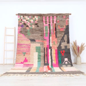 Moroccan Rug, Authentic Boujaad Rug 6x9 FT