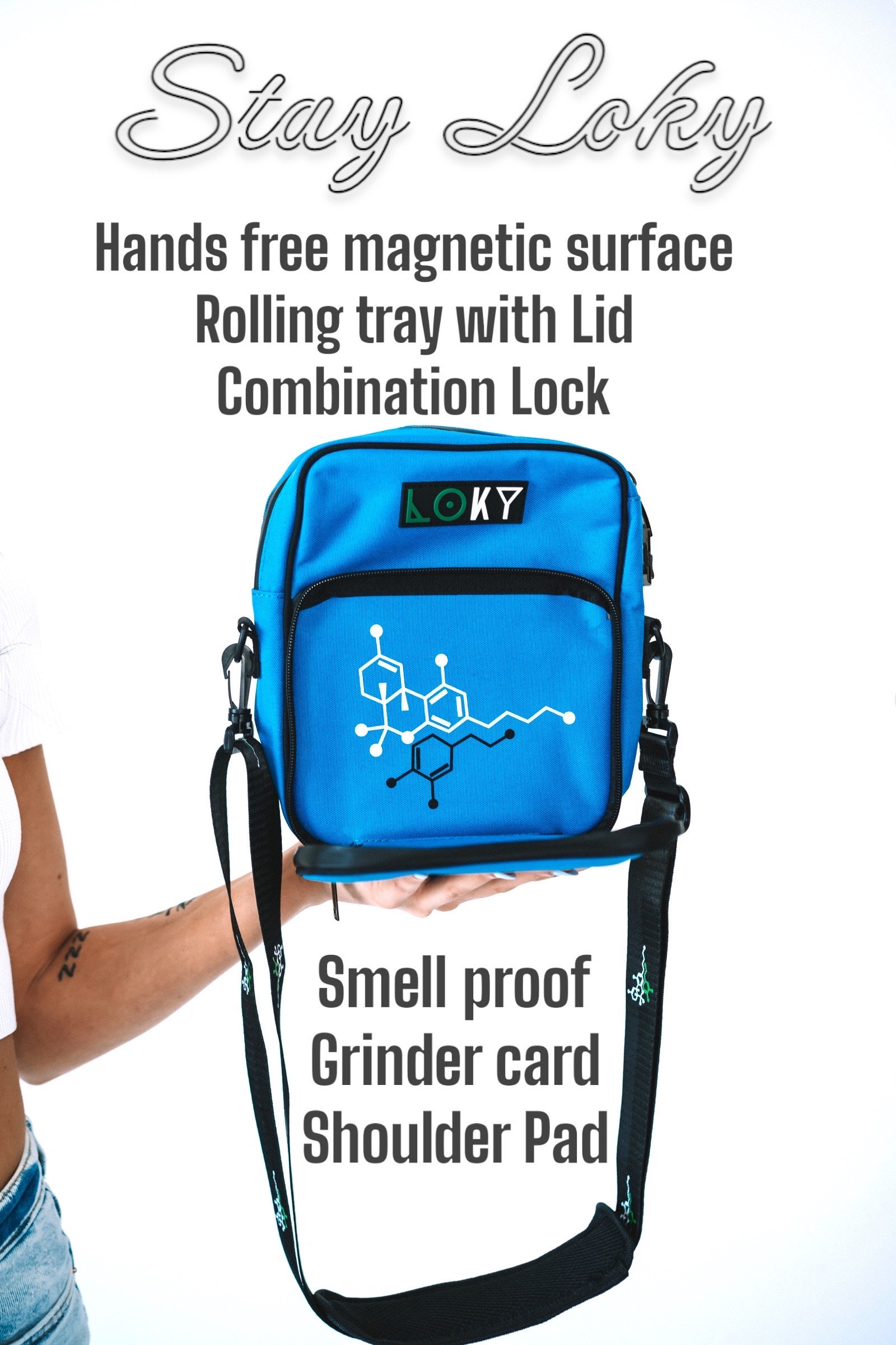 Smell Proof Bags with Combination Lock  11x9 Smell Proof Pouch   Waterproof Odor Proof