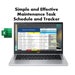 Maintenance Task Schedule and Tracker | Cleaning Task Register ...