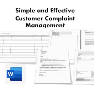Complaint Report and Investigation Templates in Word