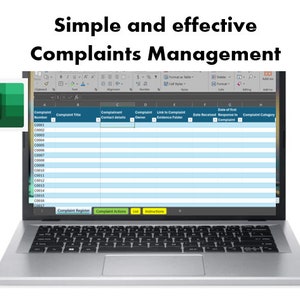 Complaint Register | Customer Complaints Log | Excel Tracker | SOP Included