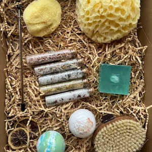 Organic Self-Care Gift Box Spa Gift Set for Relaxation & Wellness, Luxury Spa Gift Box, Christmas Gift Box With Wellness Essentials