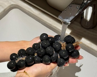 100% natural, hipoalergénico para todo tipo de piel, jabón de uva natural grande para el baño del bebé, jabón de baño y belleza ecológico para ella.