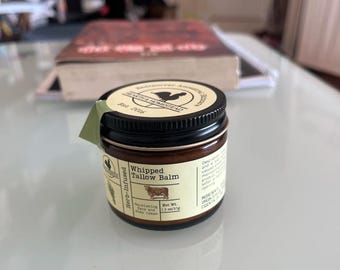 牧草飼育牛脂バーム：顔と体の天然保湿剤