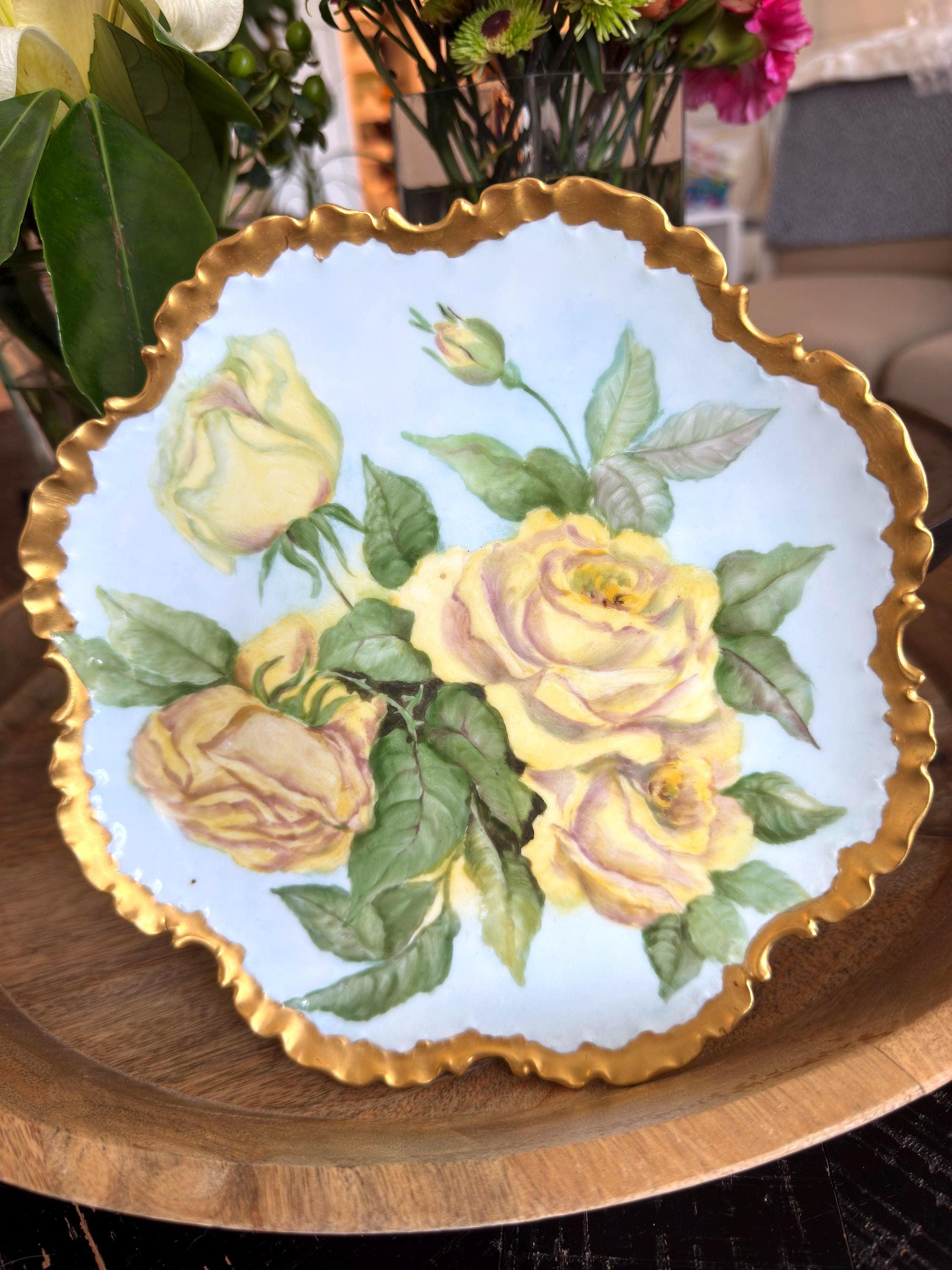 T and V Limoges Rose - Etsy