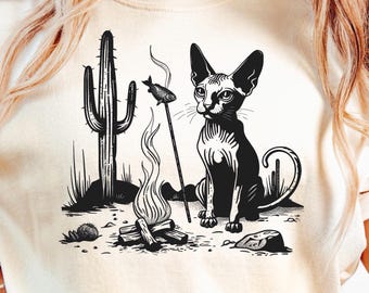 Sphynx Cat Shirt Comfort Colors® C1717 | Cat Lover Tee | Breed Specific Cat Shirt | Sphynx Owner Gift