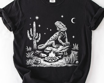 Koszulka z Brodatym Smokiem Pustynia | Prezent z Brodatym Smokiem | Koszulka z Brodatym Smokiem | Koszulka z Brodatym Smokiem | Brodaty Smok | Miłośnik Brodatych Smoków