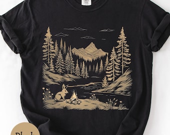 Shirt konijn, shirt konijn, cadeau konijn, shirt konijn, shirt konijn, cadeau konijn, campingshirt, shirt buitenshuis, shirt natuur, shirt dieren