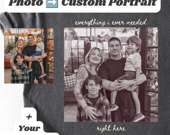 Personalized Keepsake Photo Shirt, Memorial Gift Tee, Vintage Comfort Colors Custom Picture Shirt