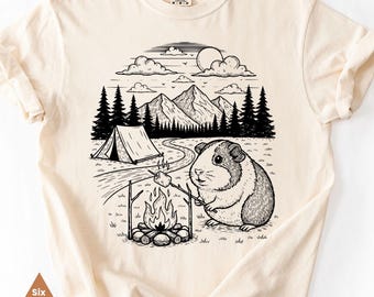 Guinea Pig S'mores Shirt, Guinea Pig Gift, Guinea Pig Owner, Camping Shirt, Animal Shirt, Outdoors Shirt, Pet Guinea Pig, Giunea Pig Toys