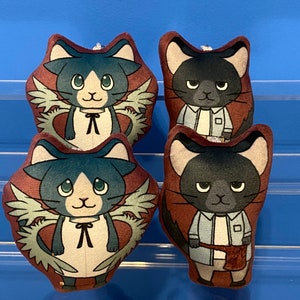 CosChins — Saya no Uta 4” Double-Sided Mini Pillow Plush Keychains: Saya / Fuminori Sakisaka [Cosplay Chinchillas]