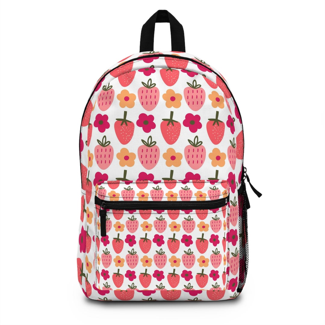 Backpack for Girls Strawberry Backpack Strawberries and Etsy