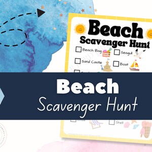 Scavenger Hunt at the Beach | Kids Scavenger Hunt | Printable Game | Treasure Hunt | Nature Scavenger Hunt | Printable Scavenger Hunt | PDF